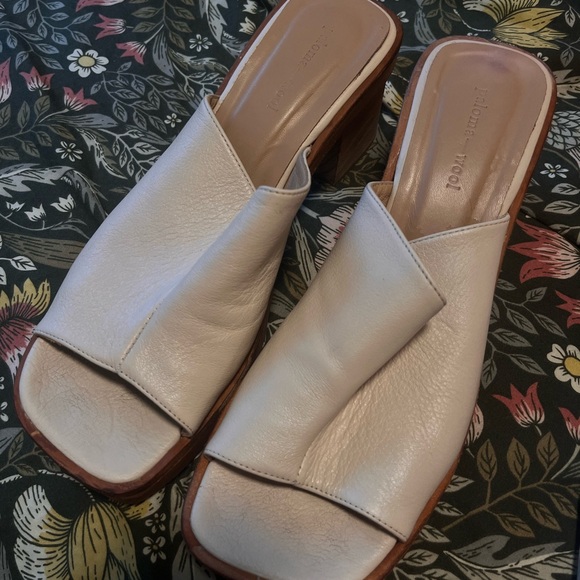 Paloma Wool Clogs Heels Ecru Valensia - Picture 4 of 7